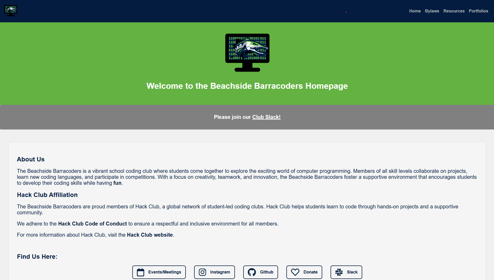 Beachside Barracoders Homepage